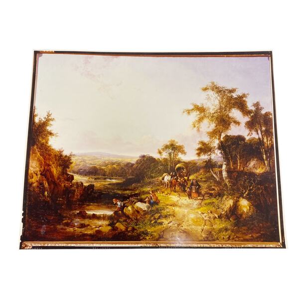 Vintage Scenic Painting Photograph With Negative - Picture 2 of 6